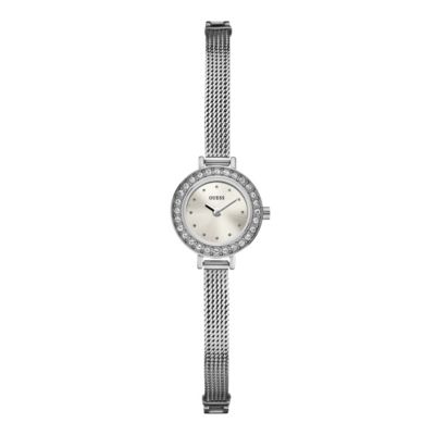 Guess Ladies' Crystal Stainless Steel Mesh Strap Watch - Product number 1015532