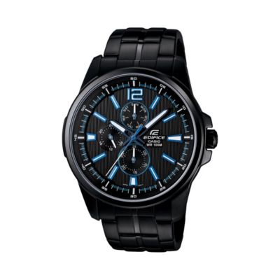 Casio Edifice Men's Black Ion-Plated Bracelet Watch - Product number 1015605