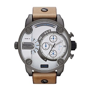 Men's Diesel Tan Leather Strap Watch