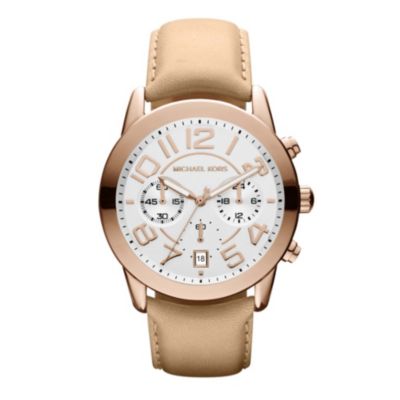 Michael Kors ladies' rose gold-plated strap watch - Product number 1026224