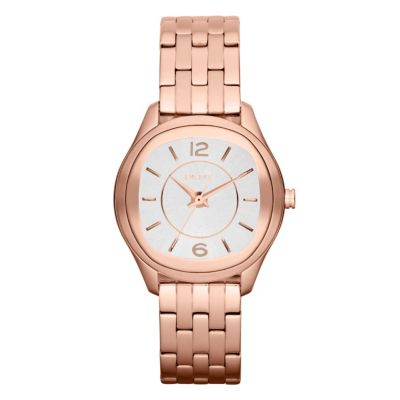 DKNY Ladies' Rose Gold Ion-Plated Bracelet Watch