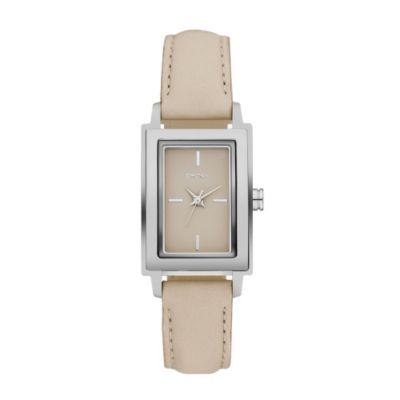 Ladies' DKNY Nude Leather Strap Watch - Product number 1028731