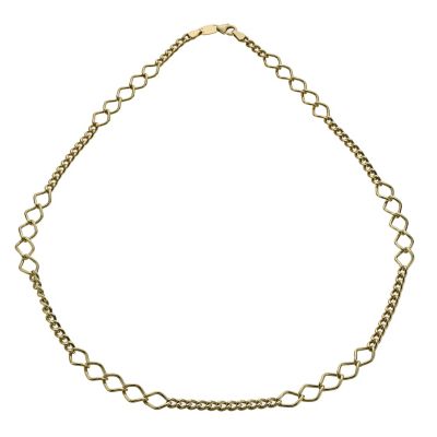 Together Bonded Silver & 9ct Gold Multi Link Necklace