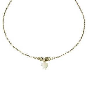 Together Bonded Sterling Silver & 9ct Gold Heart Pendant