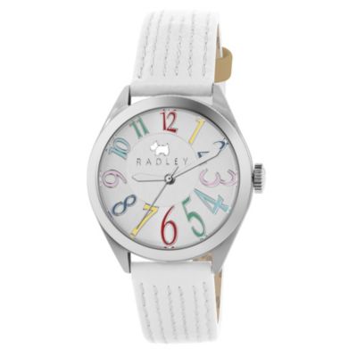 Radley Ladies' Stainless Steel White Leather Strap Watch - Product number 1032372
