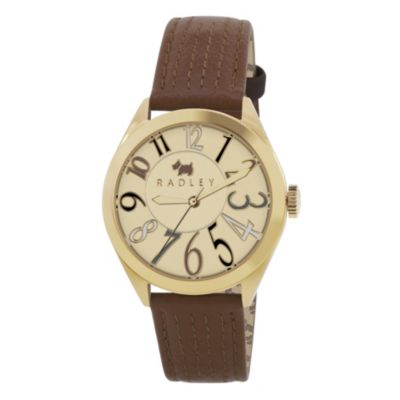 Radley Ladies' Digital Tan Leather Strap Watch