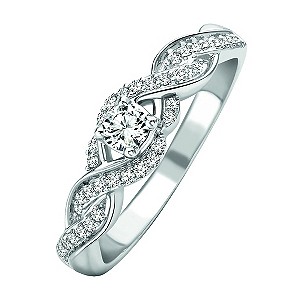 H Samuel *Introductory Offer* 9ct White Gold 1/4 Carat