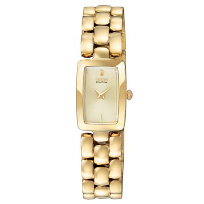Citizen Eco-Drive ladies' gold-plated bracelet watch - Product number 1036513