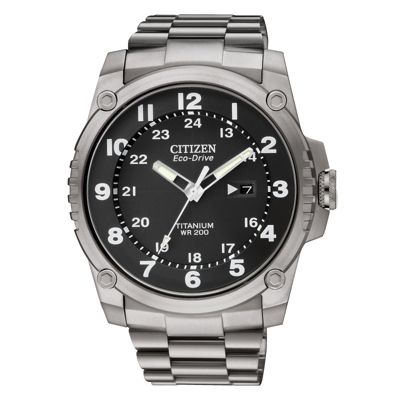 Citizen Eco-Drive men's titanium bracelet watch - Product number 1039415