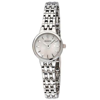 Accurist Ladies' Mother of Pearl Dial Steel Bracelet Watch