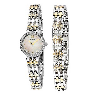 Accurist Ladies' Two Tone Swarovski Crystal Elements Watch