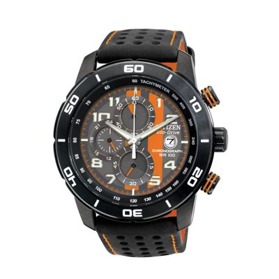 Citizen Eco-Drive Primo Men's Black Ion-Plated Strap Watch
