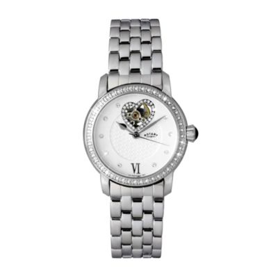 Rotary Ladies' Crystal Stainless Steel Bracelet Watch - Product number 1047825