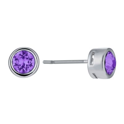 Radiance With Amethyst Swarovski Crystal Stud Earrings - Product number 1048988