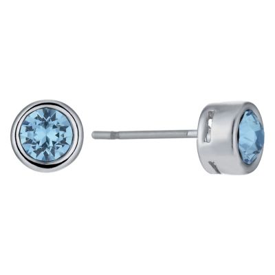 Radiance With Aquamarine Swarovski Crystal Stud Earrings - Product number 1049003