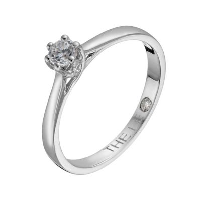 Leo Diamond platinum 15 point I-P1 solitaire ring - Product number 1049283