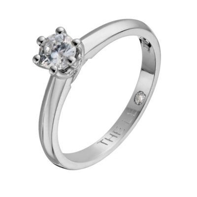 Leo Diamond 18ct white gold 1/3 carat I-SI2 solitaire ring - Product number 1049941