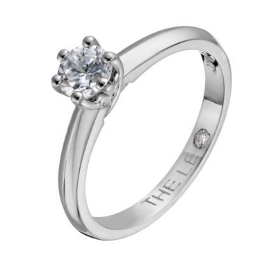 Leo Diamond 18ct white gold 40 point I-SI2 solitaire ring - Product number 1050087