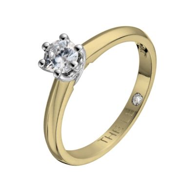 Leo Diamond 18ct white & yellow gold 1/3 carat I-SI2 ring - Product number 1050354
