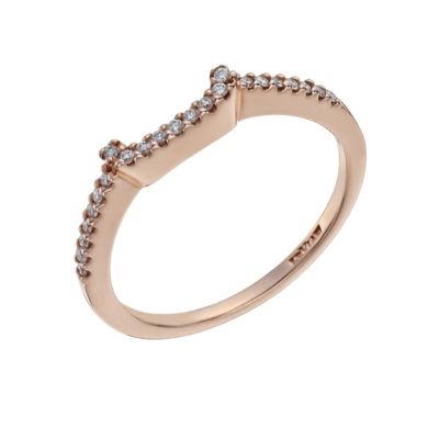 Le Vian 14ct strawberry gold diamond bridal band - Product number 1056042