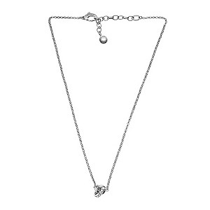 DKNY Stainless Cubic Zirconia Knot Pendant