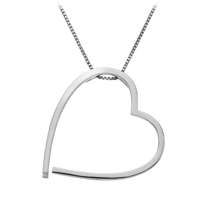 Hot Diamonds Sterling Silver Diamond Large Heart Pendant