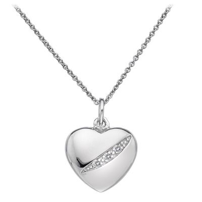 Hot Diamonds Sterling Silver Diamond Heart Pendant