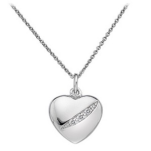 Hot Diamonds Sterling Silver Diamond Heart Pendant