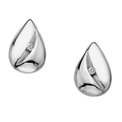 Hot Diamonds Sterling Silver Diamond Teardrop Earrings