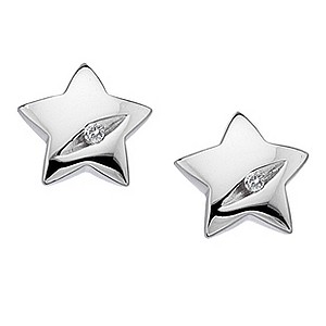 Hot Diamonds Sterling Silver Diamond Star Earrings