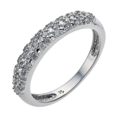 Argentium Silver 1/4 Carat Diamond Eternity Ring - Product number 1057987