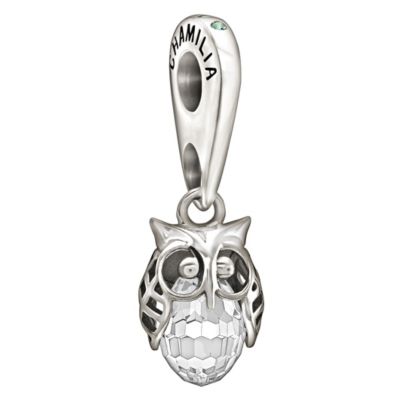 Chamilia Sterling Silver Crystal Wise Owl Bead - Product number 1060600