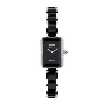 Storm Ladies' Black & Stainless Steel Diamond Bracelet Watch - Product number 1062026