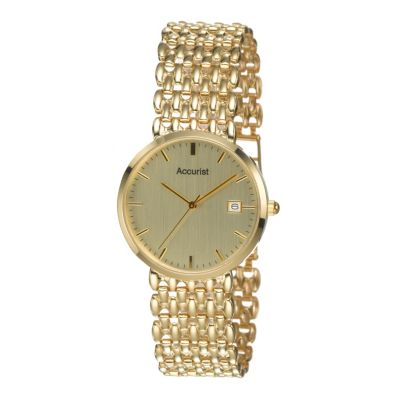 Accurist-Gold Men's 9ct Gold Watch - Product number 1062166