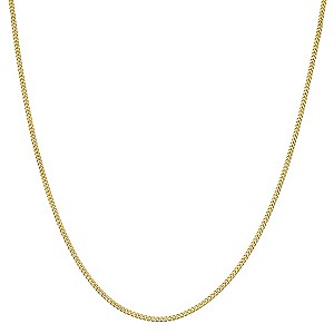 9ct Yellow Gold 20` Solid Curb Chain Necklace