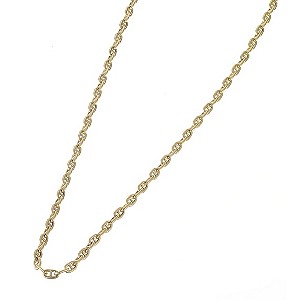 9ct Yellow Gold 20` Anchor Chain Necklace