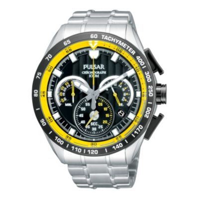 Pulsar Men's Black Dial Stainless Steel Bracelet Watch - Product number 1065823
