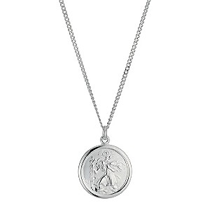 Sterling Silver 18` St Christopher Necklace