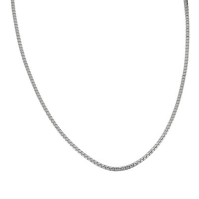 H Samuel Sterling Silver 18` Box Chain Necklace