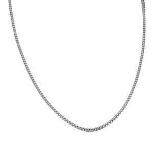 H Samuel Sterling Silver 18` Box Chain Necklace