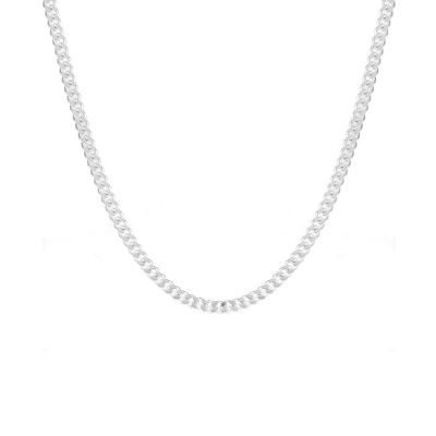 H Samuel Sterling silver 24` Curb Chain Necklace