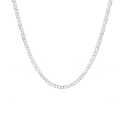 Sterling silver 24` Curb Chain Necklace