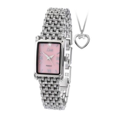 Limit Ladies' Stainless Steel Bracelet Watch & Pendant Set - Product number 1074547