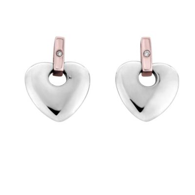 Clogau Gold Clogau Silver and 9ct Rose Gold Cariad Earrings