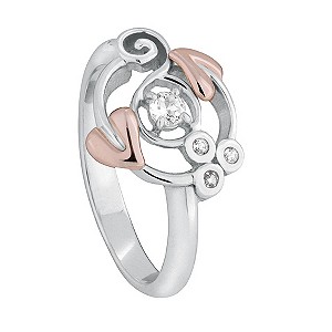 Clogau Silver & 9ct Rose Gold Origin Ring