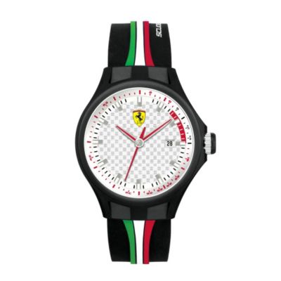 Ferrari men's black ion-plated rubber strap watch - Product number 1097407