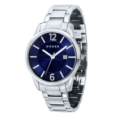 Cross Gotham Men's Blue Dial Stainless Steel Bracelet Watch - Product number 1109227
