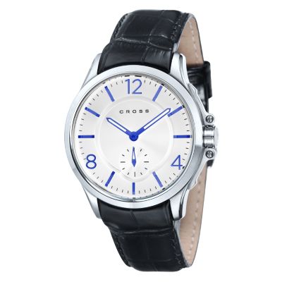 Cross Helevitica Men's Steel Black Leather Strap Watch - Product number 1109332