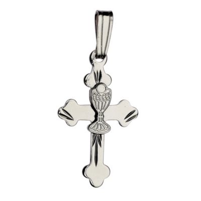 Cailin sterling silver Communion chalice cross pendant - Product number 1110225
