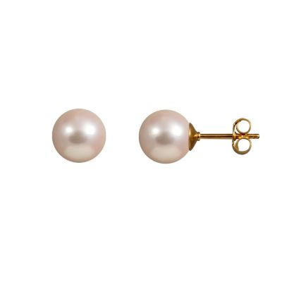 Yoko London 18ct yellow gold Akoya pearl stud earrings - Product number 1113674